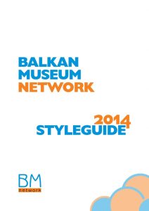 Balkan Museum Network Styleguide 2014